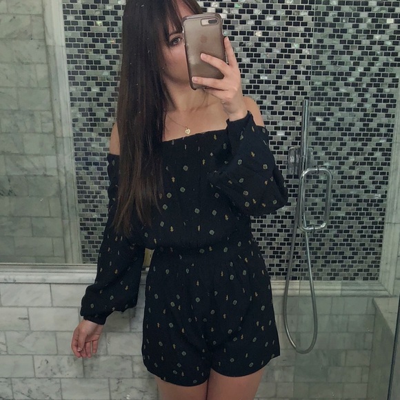 Free People Pants - Free People Off-Shoulder Romper